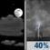 Tonight: A chance of rain showers between 1am and 4am, then a chance of showers and thunderstorms between 4am and 5am, then a slight chance of showers and thunderstorms. Partly cloudy, with a low around 77. Heat index values as high as 106. South southeast wind 12 to 17 mph, with gusts as high as 26 mph. Chance of precipitation is 40%. New rainfall amounts less than a tenth of an inch possible. Tonight: Partly Cloudy then Chance Showers And Thunderstorms