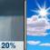 Today: Slight Chance Rain Showers then Mostly Sunny