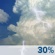 Today: Patchy Fog then Chance Showers And Thunderstorms